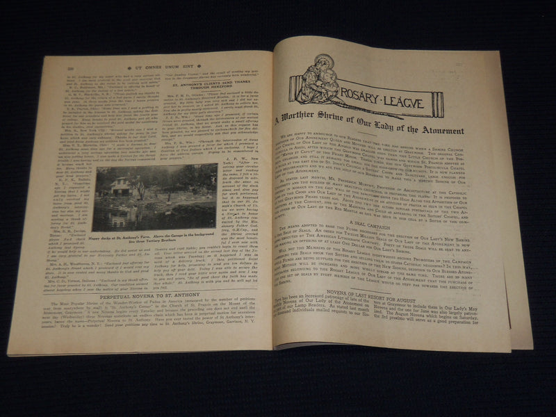 1929 JULY THE LAMP CATHOLIC MONTHLY MAGAZINE - THE SWIZZ GUARD - J 9999A