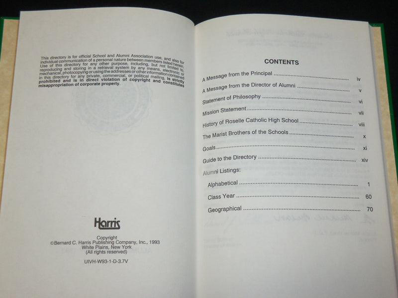 1993-2003 ROSELLE CATHOLIC HIGH SCHOOL ALUMNI DIRECTORIES LOT OF 3 - KD 6344