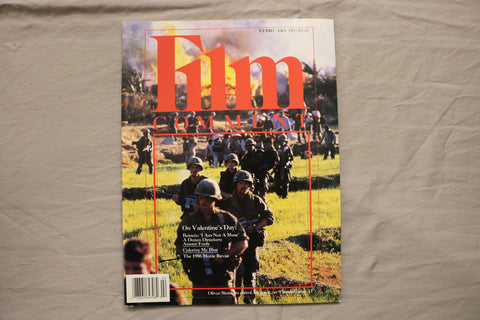 1987 FEBRUARY FILM COMMENT MAGAZINE - OLIVER STONE'S PLATOON COVER - E 24044