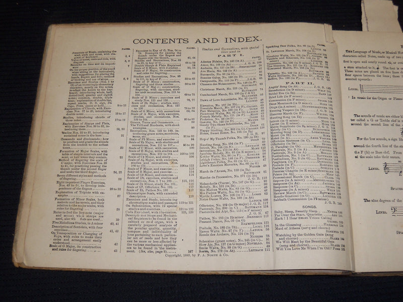 1869-1883 PARLOR & RED ORGANS BOOK LOT OF 2 - CLARKE'S REED - KD 2951O