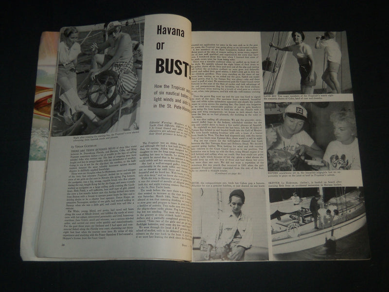 1954 NOVEMBER BOATS MAGAZINE - HURRICANE PICTURES - CRUISING OUTBOARDS - B 6571