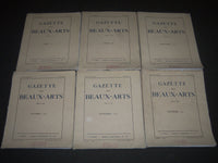 1931 GAZETTE DES BEAUX-ARTS FRENCH MAGAZINE LOT OF 6 - COMPLETE YEAR - O 3038