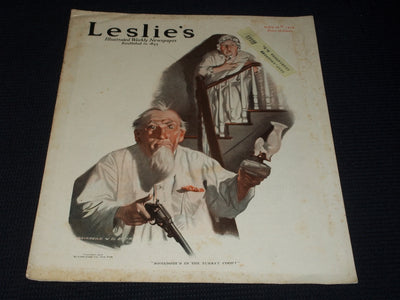 1916 NOVEMBER 16 LESLIE'S ILLUSTRATED MAGAZINE - TURKEY COOP COVER - E 5537