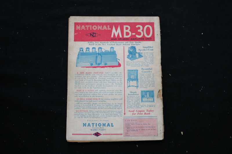 1931 JANUARY RADIO NEWS MAGAZINE - THE MIDGET RECEIVER COVER - E 10574