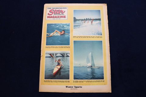 1952 JULY 6 WASHINGTON STAR PICTORIAL MAGAZINE - WATER SPORTS COVER - E 23323