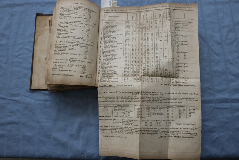 1828 PENNSYLVANIA SENATE JOURNAL 1828-29 SESSION VOL II - FOLD-OUTS - KD 9591