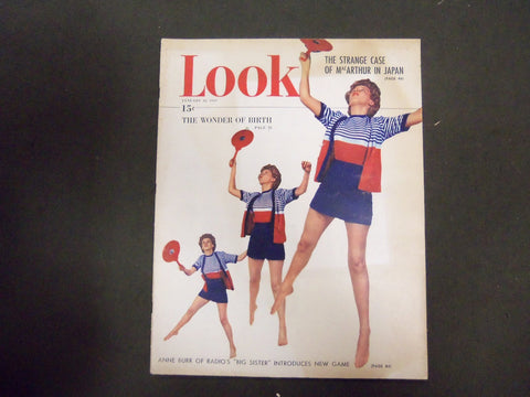 1949 JANUARY 18 LOOK MAGAZINE - ANNE BURR - GREAT PHOTOS & ADS - ST 2824
