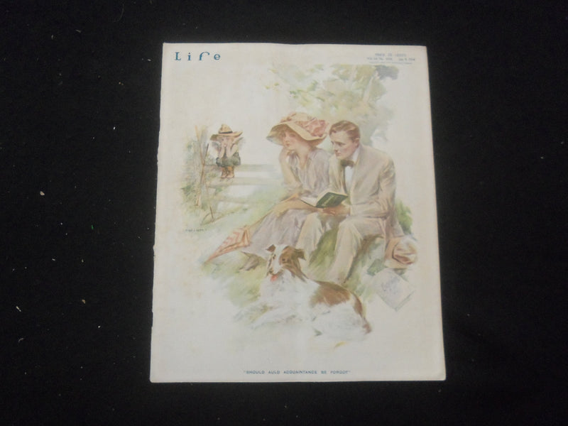 1914 JULY 9 LIFE MAGAZINE - COCA-COLA AD ON BACK COVER - L 759O