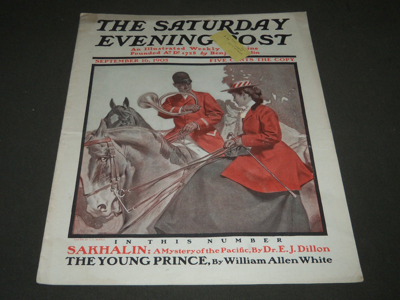 1905 SEPT 16 THE SATURDAY EVENING POST MAGAZINE - ILLUSTRATED COVER - SP 784