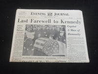 1963 NOV 23 EVENING JOURNAL NEWS NEWSPAPER - LAST FAREWELL TO KENNEDY - NP 5805
