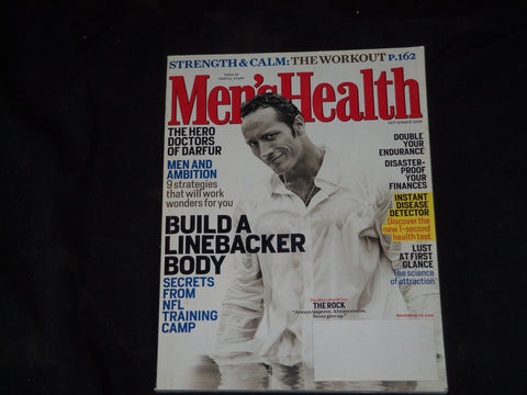 2006 SEPTEMBER MEN'S HEALTH MAGAZINE - THE ROCK COVER - B 454