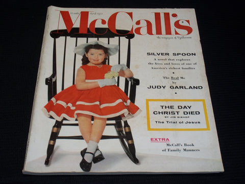 1957 APRIL MCCALL'S MAGAZINE VERY NICE FRONT COVER & FULL PAGE ADS - E 2465