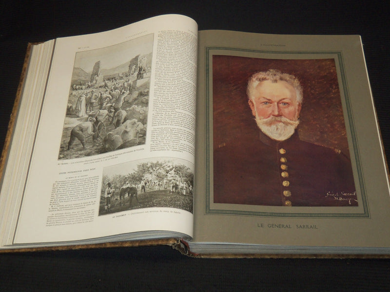 1915 L'ILLUSTRATION FRENCH MAGAZINE BOUND VOLUME SET OF 2 - LUSITANIA - LA GUERR