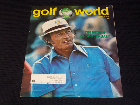 1975 OCTOBER 24 GOLF WORLD MAGAZINE - DON JANUARY FRONT COVER - E 6749