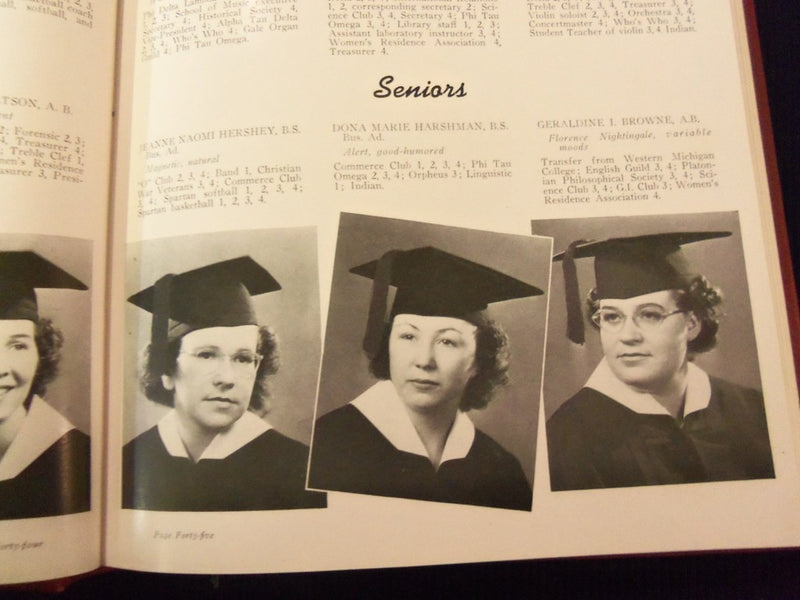 1948 OLIVET NAZARENE COLLEGE YEARBOOK - AURORA - BOURBONNAIS ILLINOIS - YB 179