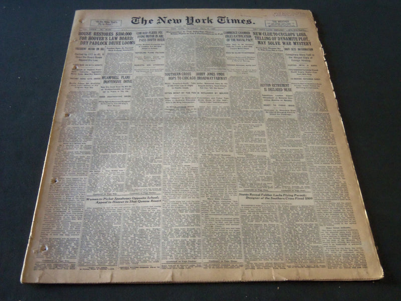 1930 JULY 3 NEW YORK TIMES - SOUTHERN CROSS HOPS TO CHICAGO - NT 6342