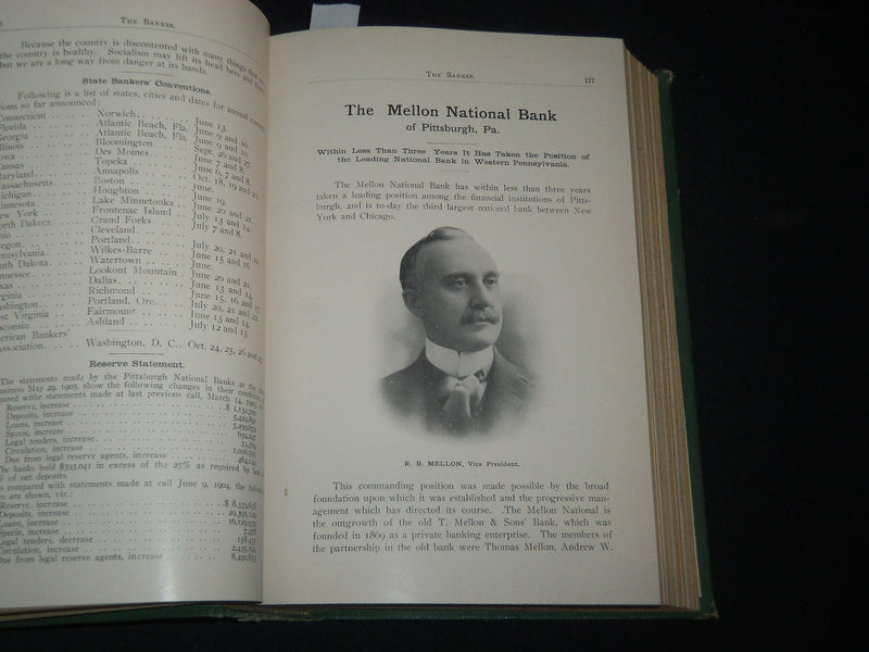 1905-1906 THE BANKER MAGAZINE OF PENNSYLVANIA BI-MONTHLY BOUND VOLUME - KD 5552