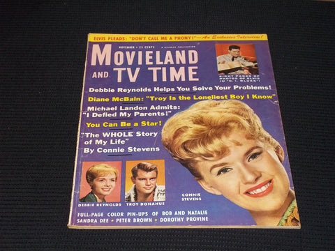 1960 NOVEMBER MOVIELAND & TV TIME MAGAZINE - CONNIE STEVENS COVER - E 15847