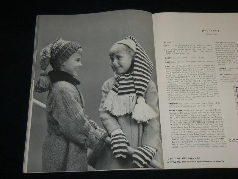 1955 BERNAT HANDICRAFTER BOOK NO. 46 - ACCESSORIES FOR CHILDREN - J 6721