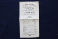 1897 SEPTEMBER 27 PARK THEATRE PROGRAM - A WANDERING MINSTREL - K 1665