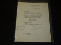 1947 W. L. CLAYTON UNDER SECRETARY OF STATE TYPED SIGNED LETTER - J 5359