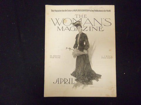 1904 APRIL THE WOMAN'S MAGAZINE - ILLUSTRATIONS, STORIES & ADS - ST 3958