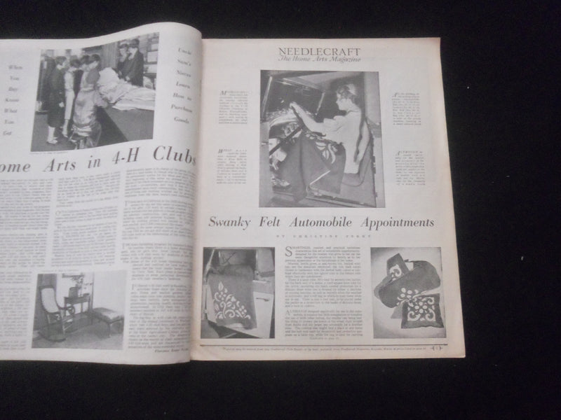 1933 AUGUST NEEDLECRAFT MAGAZINE - NICE ILLUSTRATED COVER - SP 885U