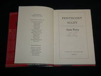 1996 PENTECOST ALLEY BOOK SIGNED BY ANNE PERRY - FIRST EDITION - KD 7246