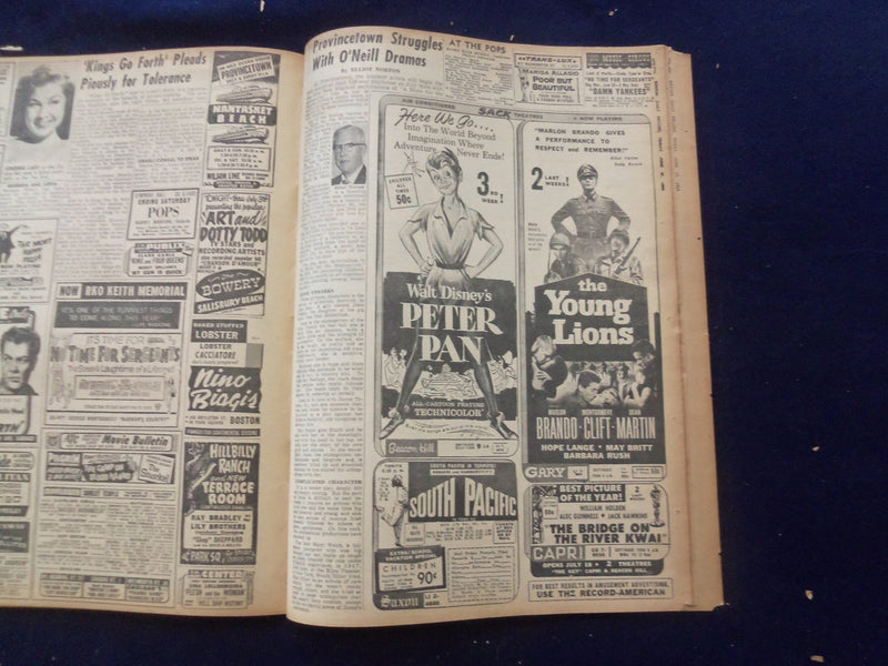 1958 JUNE 27 BOSTON RECORD AMERICAN NEWSPAPER-15 DIE IN JET TANKER CRASH-NP 6260