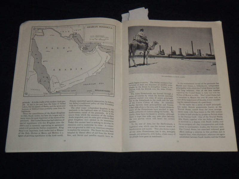 1957 MAY BACKGROUND A LOOK AT THE MIDDLE EAST - PUBLIC SERVICE - J 8154