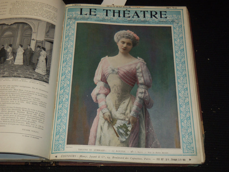 1901 JULY-DECEMBER LE THEATRE MAGAZINE BOUND VOLUME - 12 ISSUES - KD 2657F