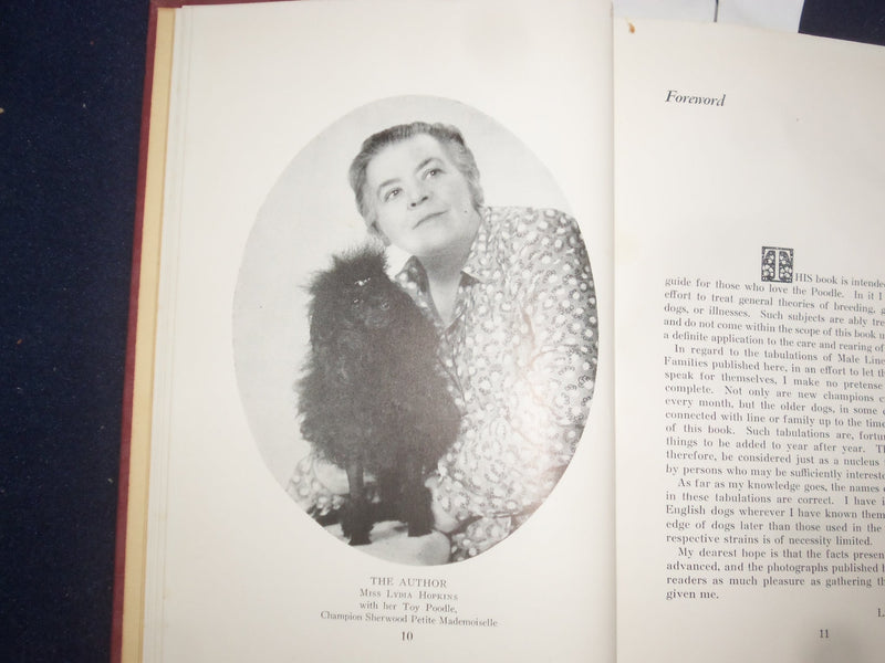 1951 THE COMPLETE POODLE HARDCOVER BOOK BY LYDIA HOPKINS - KD 9091