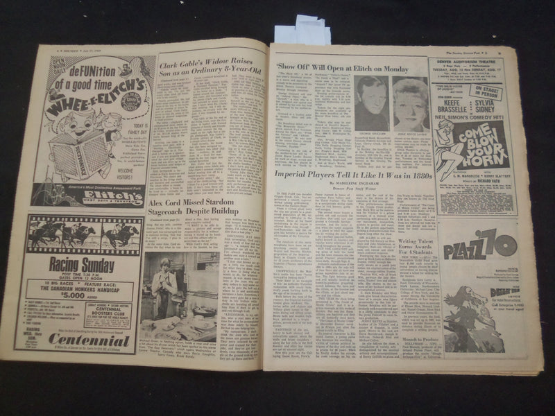 1969 JULY 27 DENVER POST ROUNUP - HOWARD KEEL - BETTY GARRETT - NP 8058