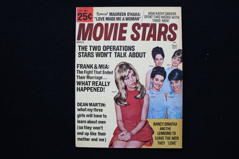 1968 MARCH MOVIE STARS MAGAZINE - NANCY SINATRA & LENNON SISTERS COVER - E 24229