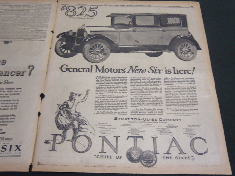 1926 JAN 10 NY TIMES AUTO SECTION - NATINAL MOTOR SHOW SETS RECORD - NT 7090