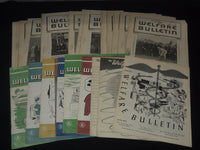 1945-1960 THE WELFARE BULLETIN MAGAZINE LOT OF 24 ISSUES - O 3782
