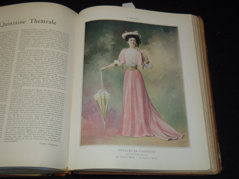 1901 JANUARY-JUNE LE THEATRE MAGAZINE BOUND VOLUME - 12 ISSUES - KD 2657D