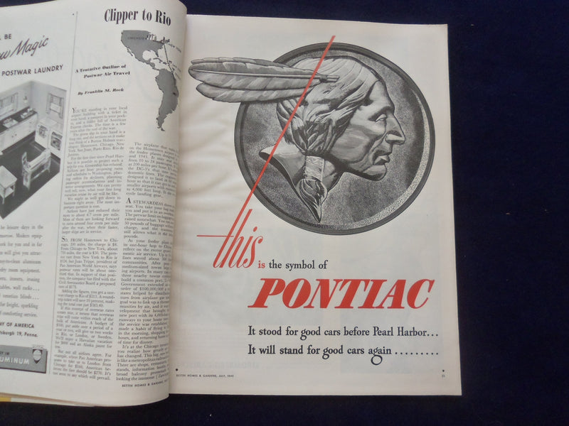1945 JULY BETTER HOMES & GARDENS MAGAZINE - NICE ILLUSTRATED COVER - SP 6118I
