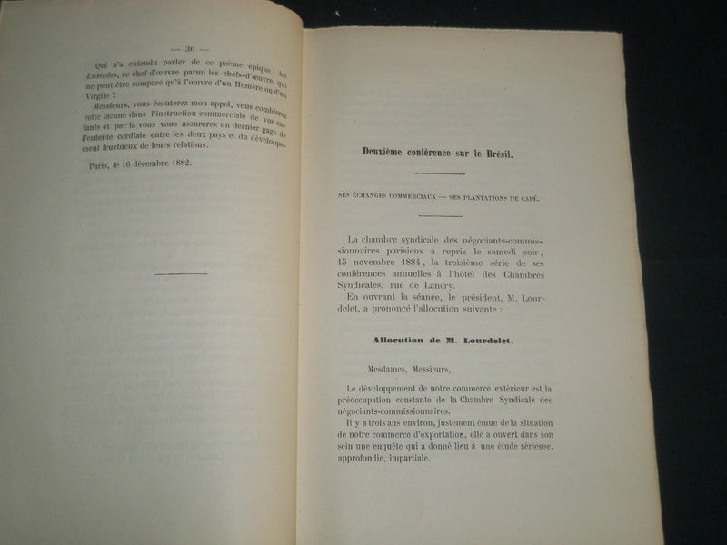 1885 LE BRESIL FRENCH BOOK BY L. R. D'OLIVEIRA - DEUXIEME EDITION - J 4860