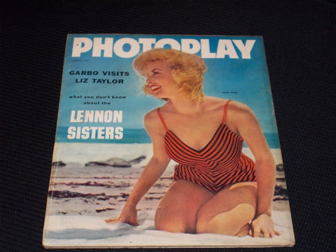 1958 AUGUST PHOTOPLAY MAGAZINE - JANET LEIGH FRONT COVER - E 16653