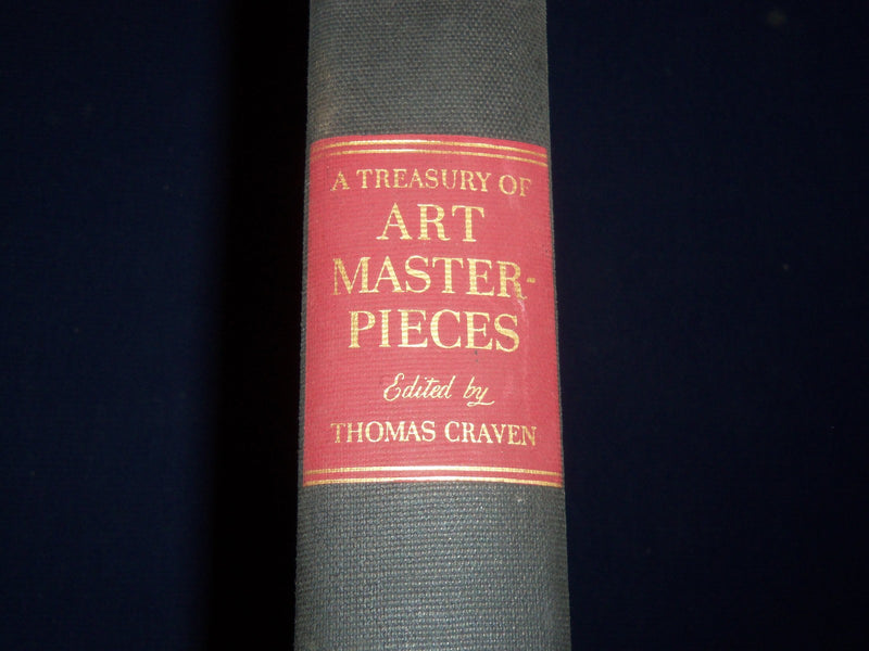 1939 A TREASURY OF ART MASTERPIECES BOOK EDITED BY THOMAS CRAVEN - KD 1771