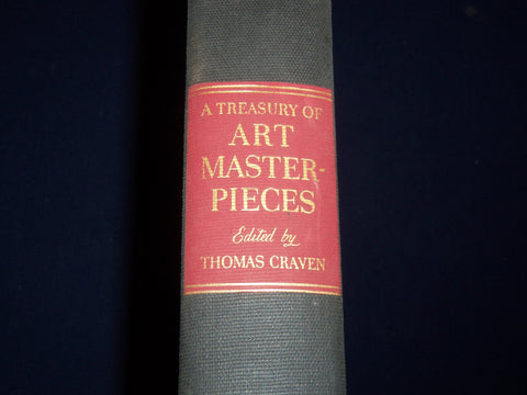 1939 A TREASURY OF ART MASTERPIECES BOOK EDITED BY THOMAS CRAVEN - KD 1771