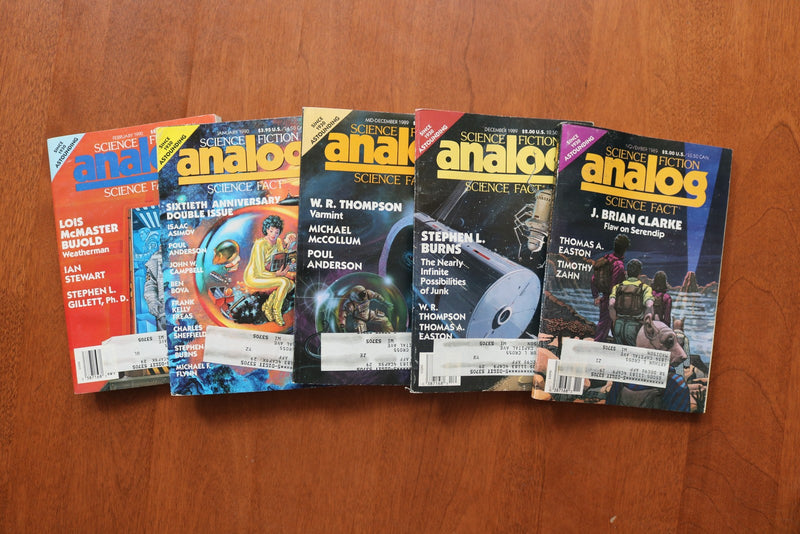 1962-1990 ANALOG SCIENCE FICTION DIGEST MAGAZINE - LOT OF 45 - O 3934