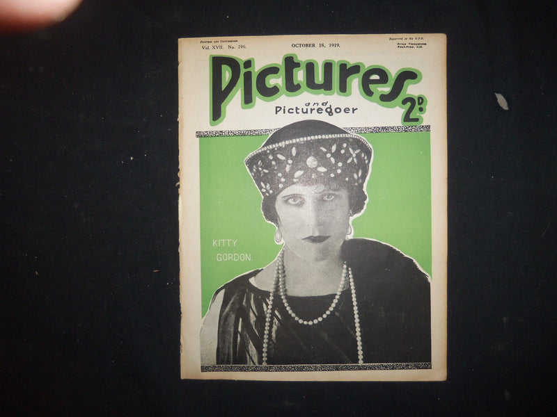 1919 OCTOBER 18 PICTURES AND PICTUREGOER MAGAZINE - KITTY GORDON - ST 3422