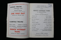 1949 VAUDEVILLE THEATRE PROGRAM - LONDON - LOT OF 2 - K 1901