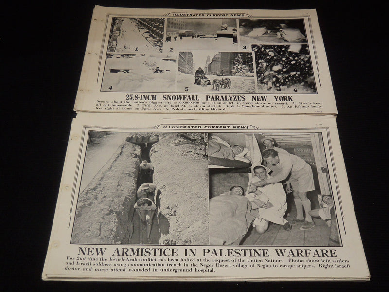 1947-1948 ILLUSTRATED CURRENT NEWS WORLD EVENTS PHOTOS - 30 PIECES - NP 9195