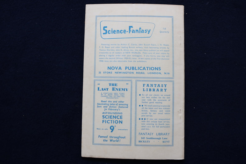 1951 SPRING NEW WORLDS FICTION OF THE FUTURE MAGAZINE - VOL. 3, NO. 9 - K 465