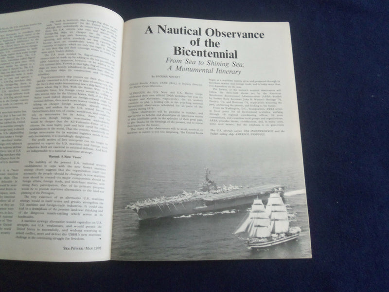 1976 MAY SEA POWER MAGAZINE - A NAUTICAL BICENTENNIAL- ST 7041