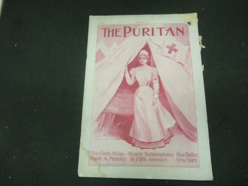 1898 AUGUST THE PURITAN MAGAZINE - GREAT ILLUSTRATIONS -ST 805