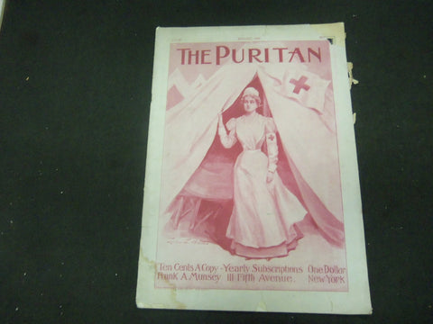 1898 AUGUST THE PURITAN MAGAZINE - GREAT ILLUSTRATIONS -ST 805